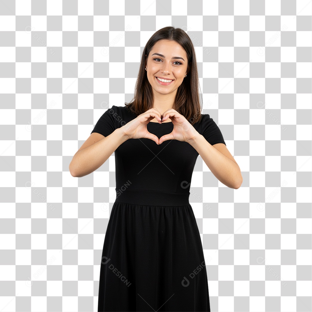 Mulher Modelo Fazendo Pose para Foto PNG Transparente