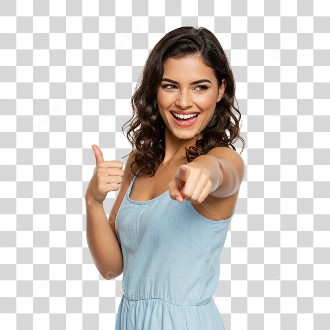 Mulher Modelo Fazendo Pose para Foto PNG Transparente