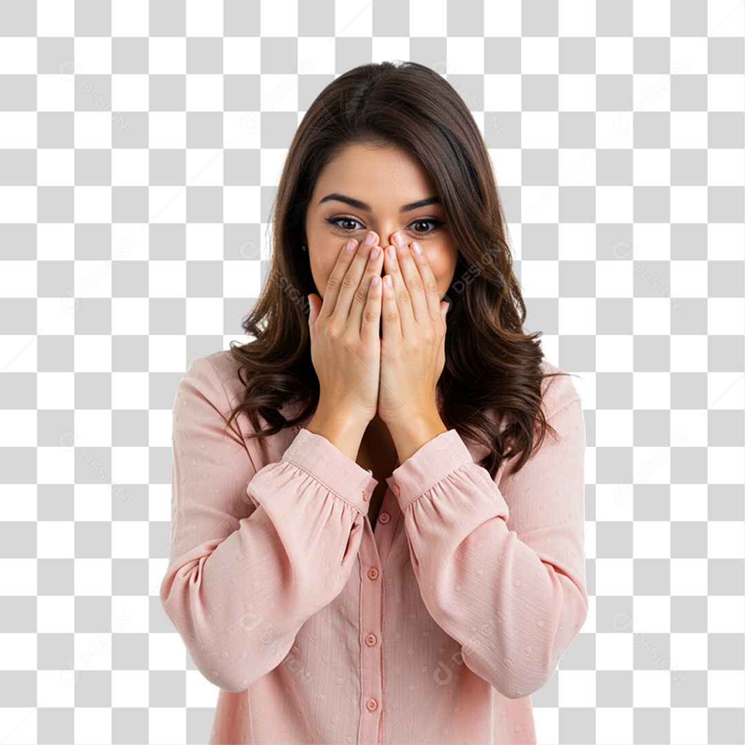 Mulher Modelo Fazendo Pose para Foto PNG Transparente