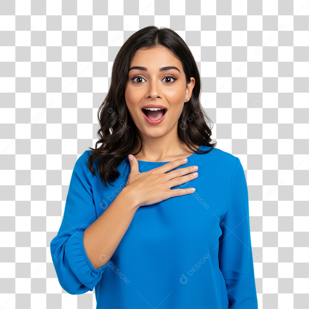 Mulher Modelo Fazendo Pose para Foto PNG Transparente