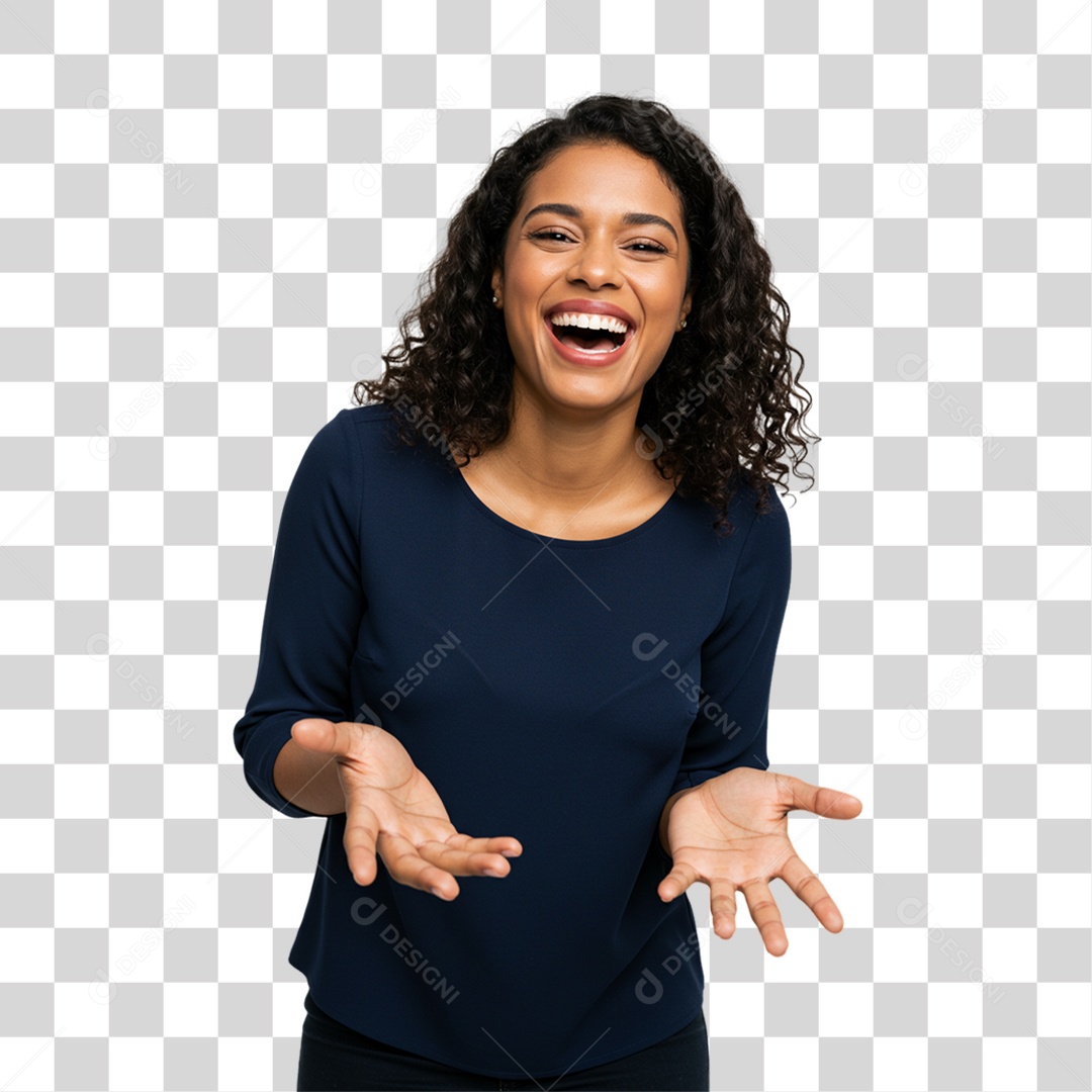 Mulher Modelo Fazendo Pose para Foto PNG Transparente