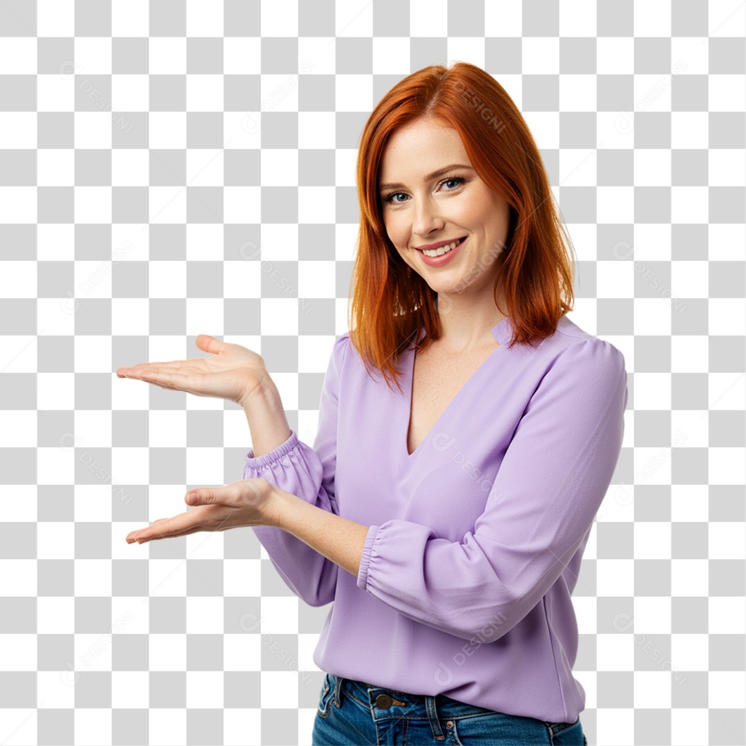 Mulher Modelo Fazendo Pose para Foto PNG Transparente