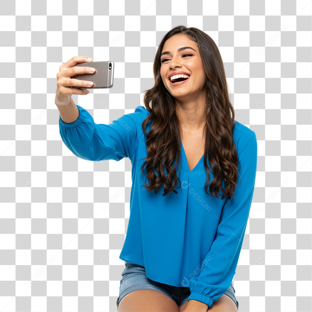 Mulher Modelo Fazendo Pose para Foto PNG Transparente