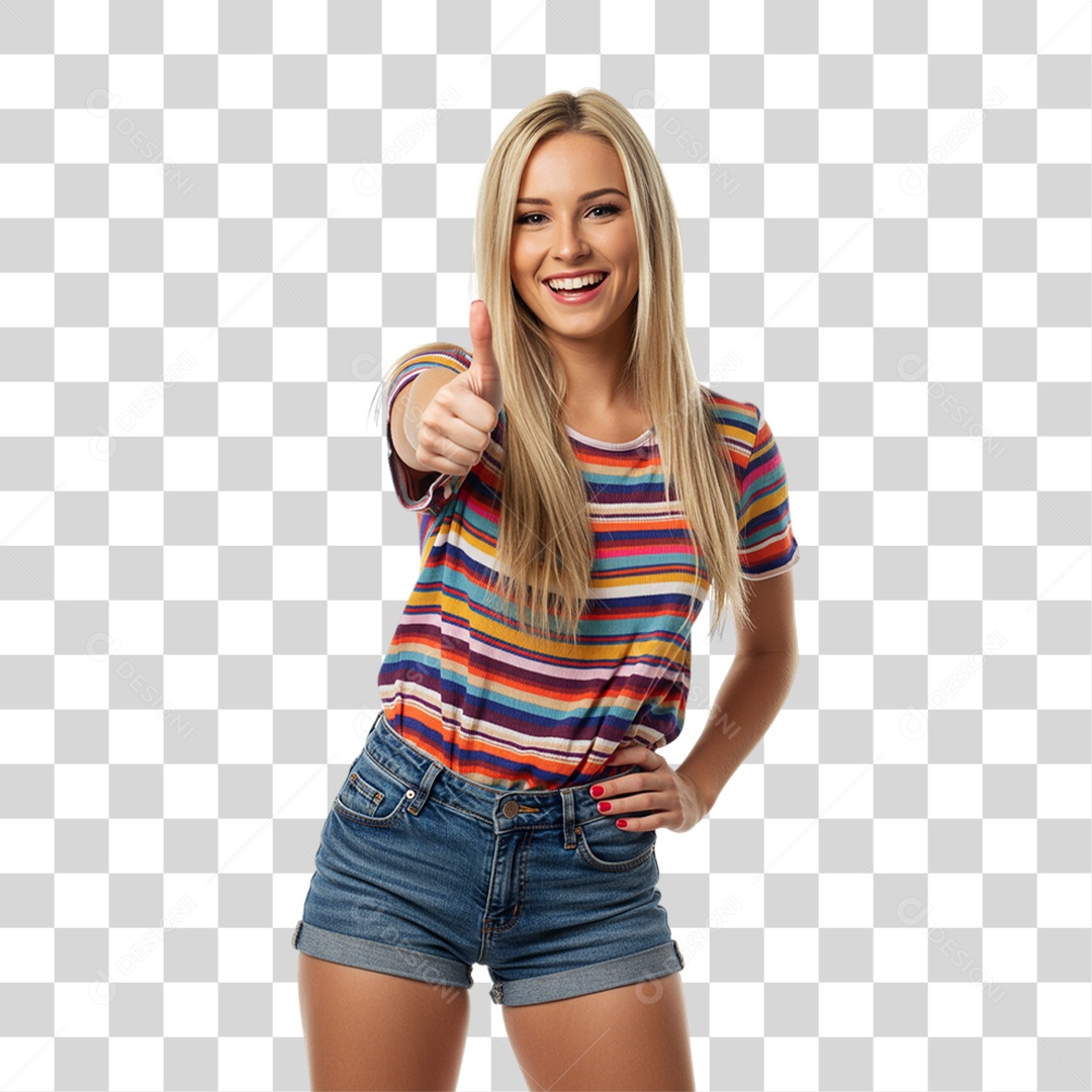 Mulher Modelo Fazendo Pose para Foto PNG Transparente