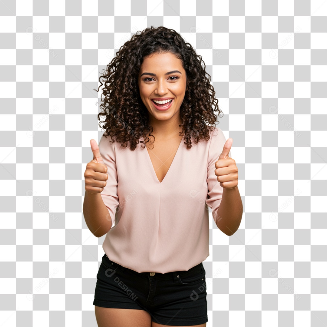 Mulher Modelo Fazendo Pose para Foto PNG Transparente