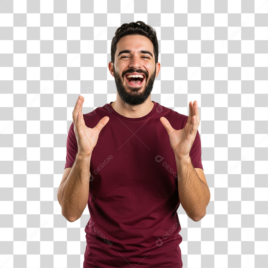 Homem Modelo Fazendo Pose para Foto PNG Transparente