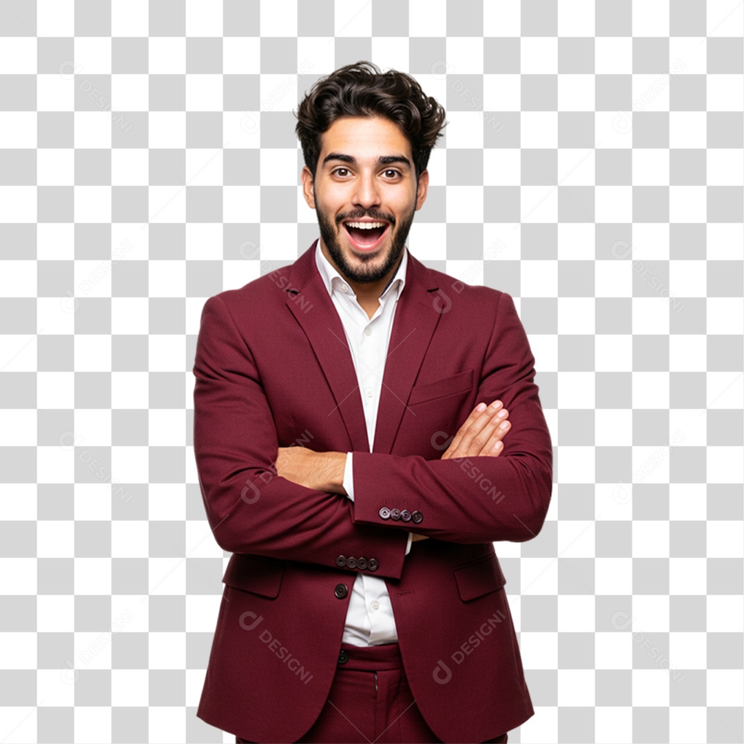 Homem Modelo Fazendo Pose para Foto PNG Transparente