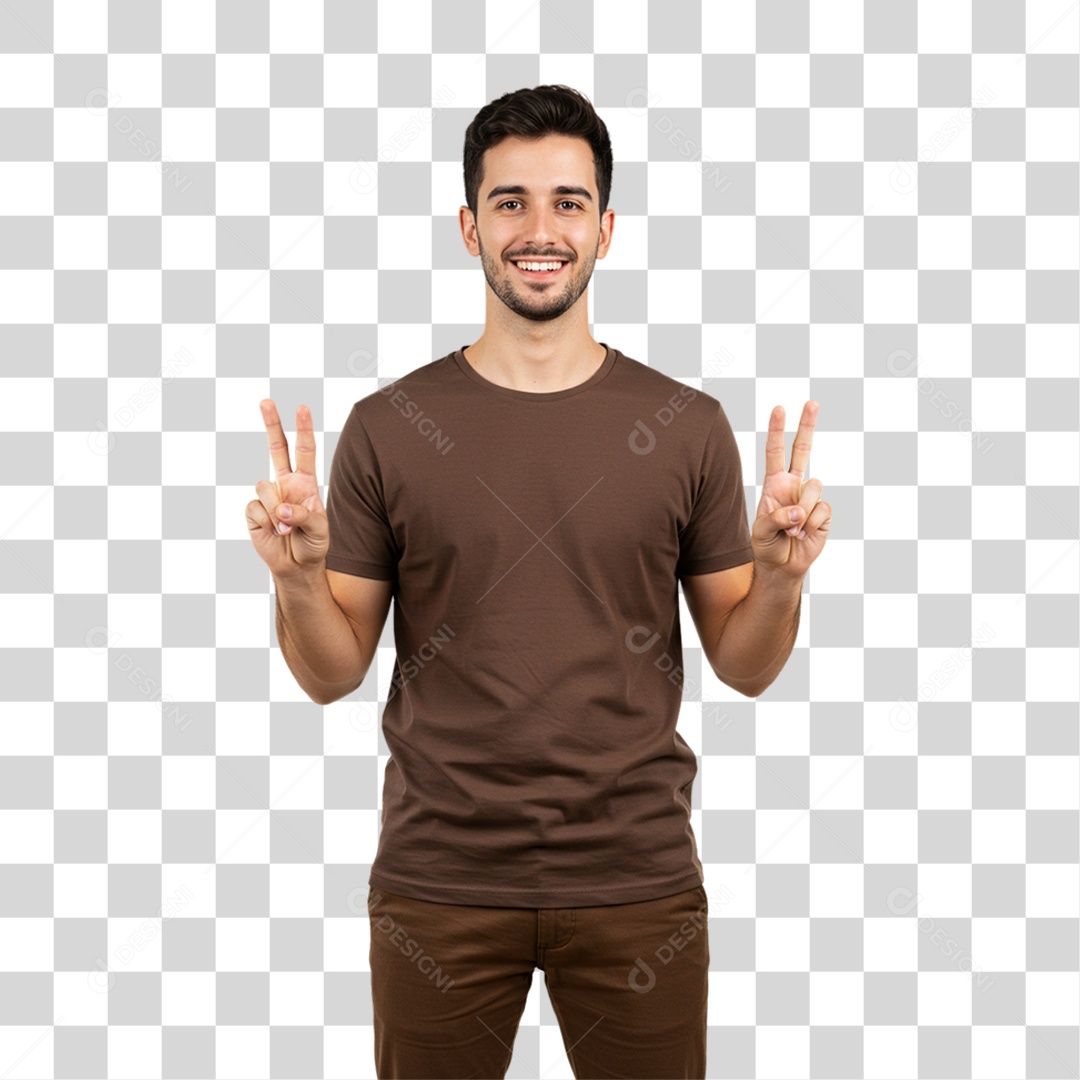 Homem Modelo Fazendo Pose para Foto PNG Transparente
