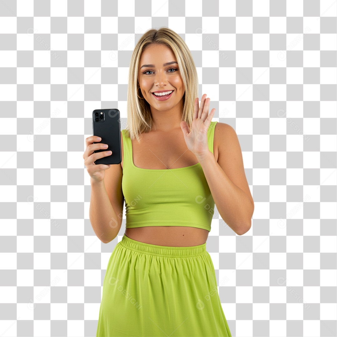 Mulher Modelo Fazendo Pose para Foto PNG Transparente