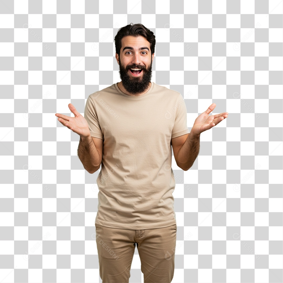 Homem Modelo Fazendo Pose para Foto PNG Transparente