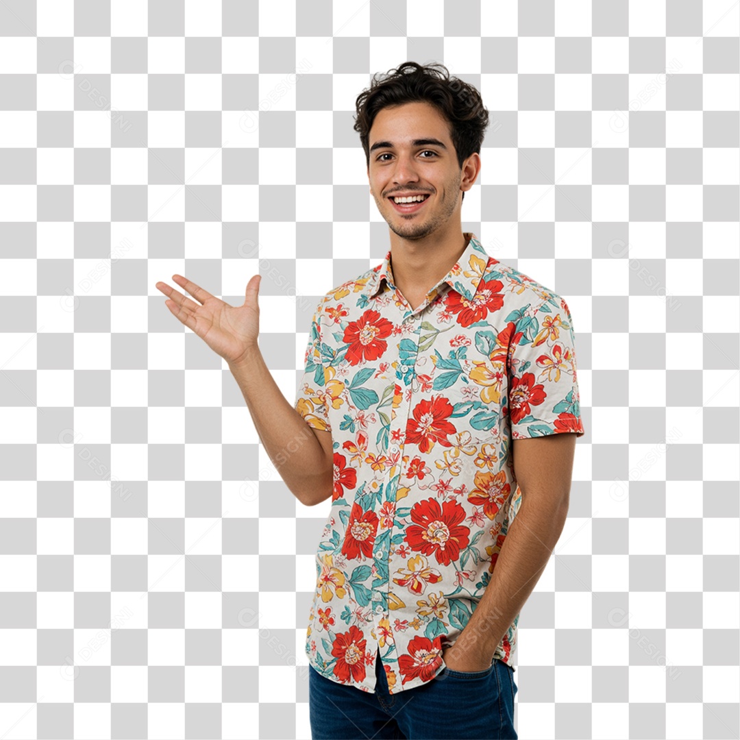 Homem Modelo Fazendo Pose para Foto PNG Transparente