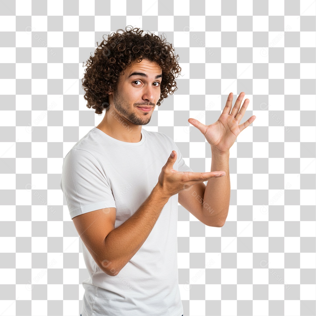 Homem Modelo Fazendo Pose para Foto PNG Transparente