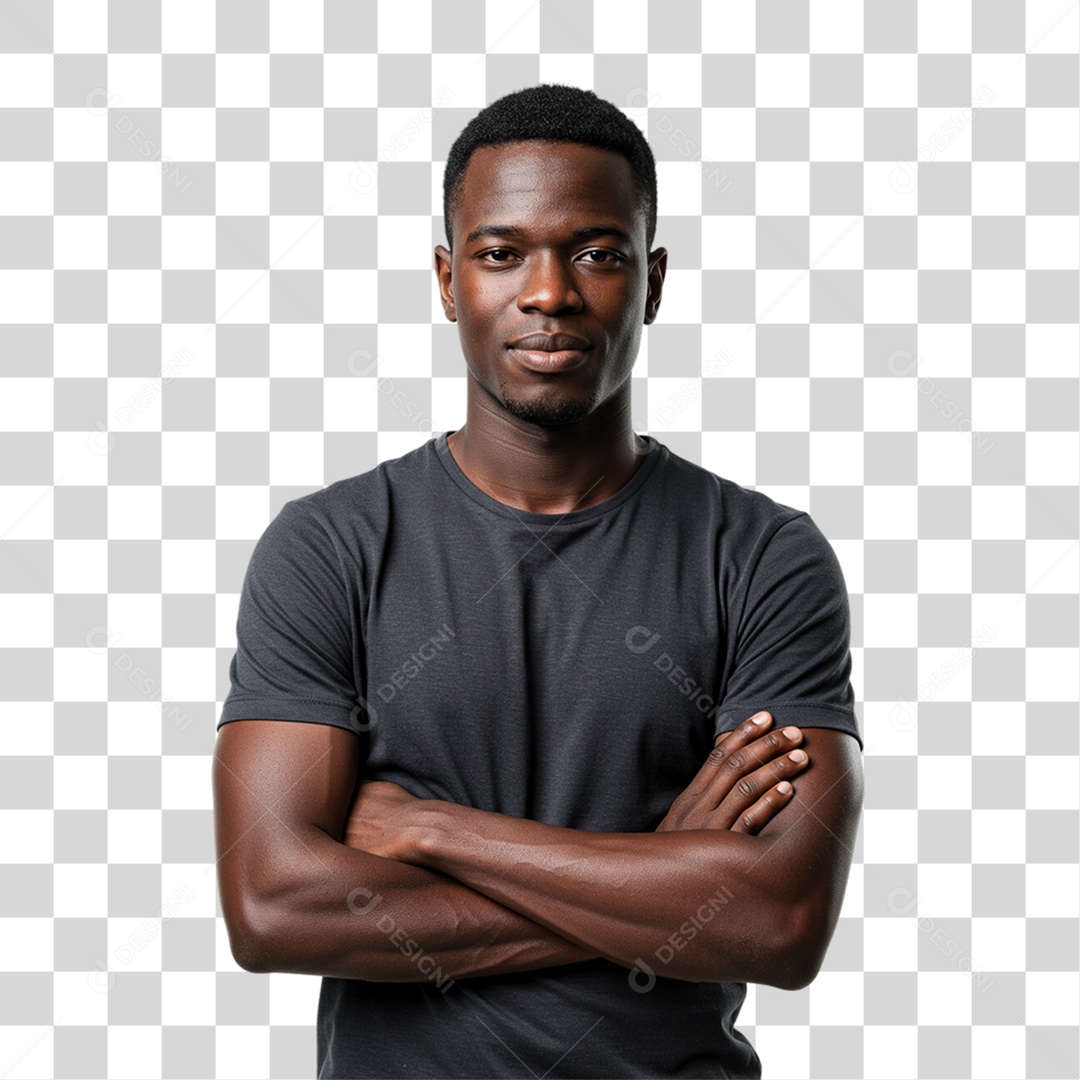 Homem Modelo Fazendo Pose para Foto PNG Transparente