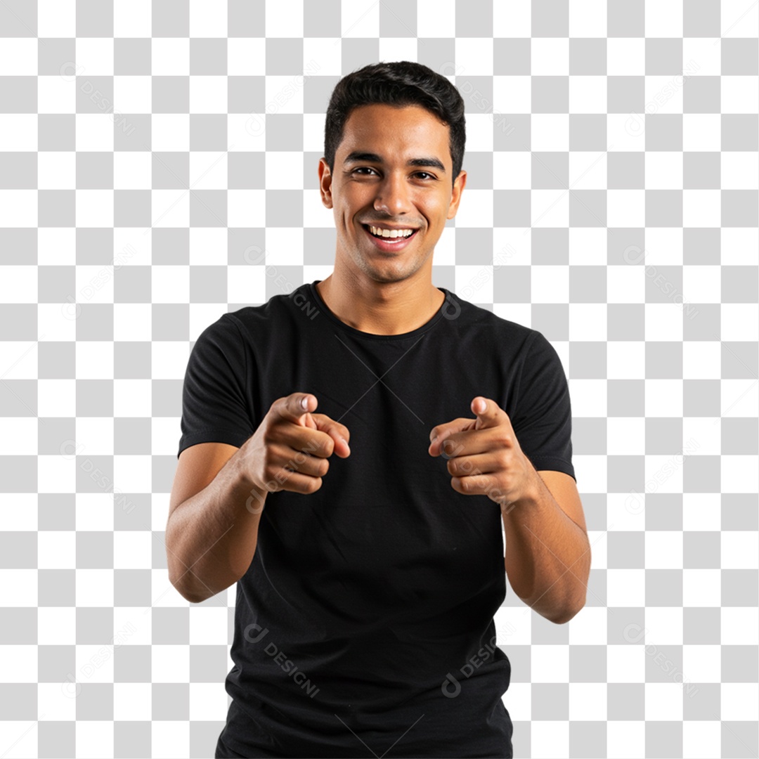 Homem Modelo Fazendo Pose para Foto PNG Transparente