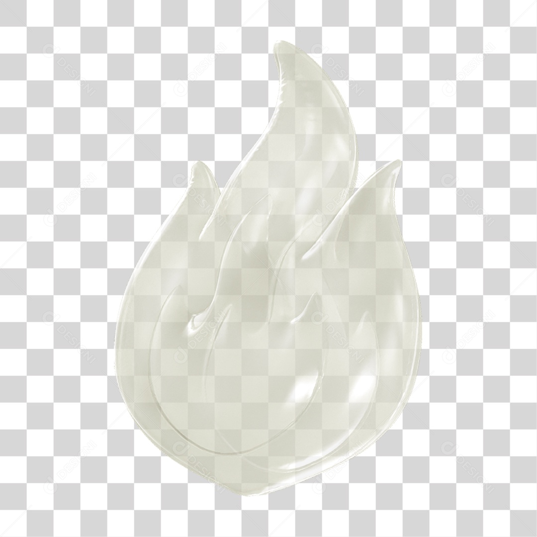 Ícone 3D Chama Fogo Fogueira PNG Transparente