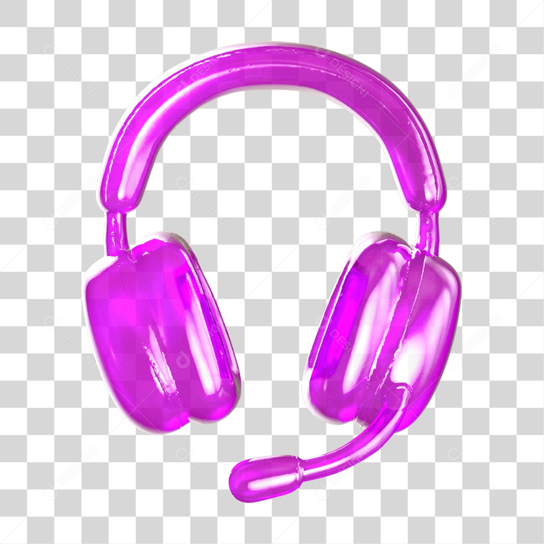 Headset Gamer Fone de Ouvido PNG Transparente