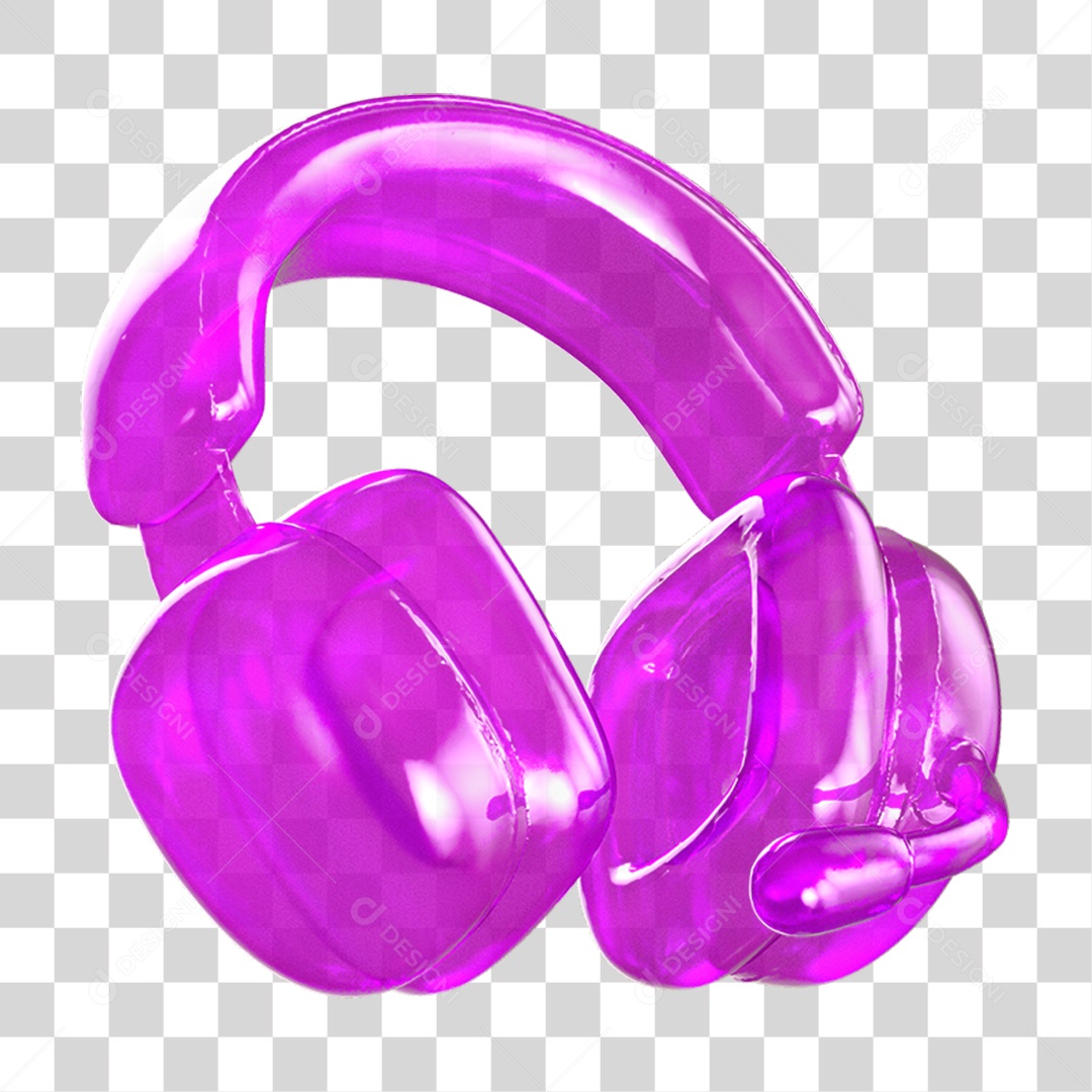 Headset Gamer Fone de Ouvido PNG Transparente