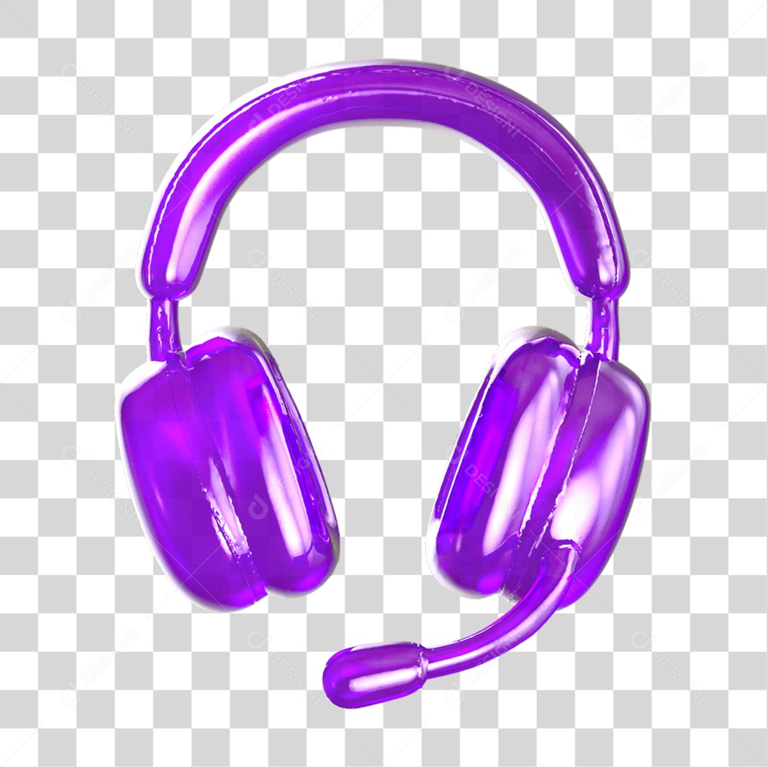 Headset Gamer Fone de Ouvido PNG Transparente