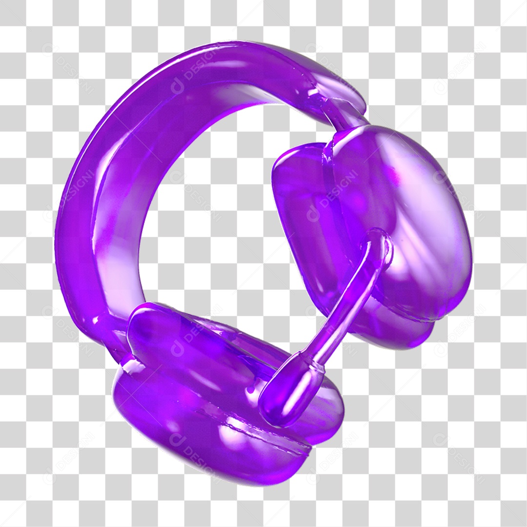 Headset Gamer Fone de Ouvido PNG Transparente