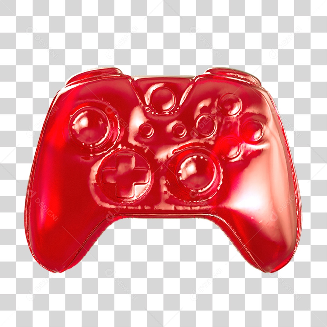 Ícone 3D Controle PNG Transparente