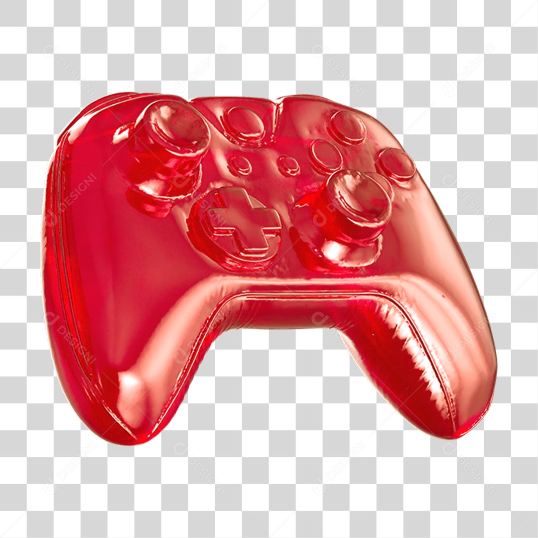 Ícone 3D Controle PNG Transparente