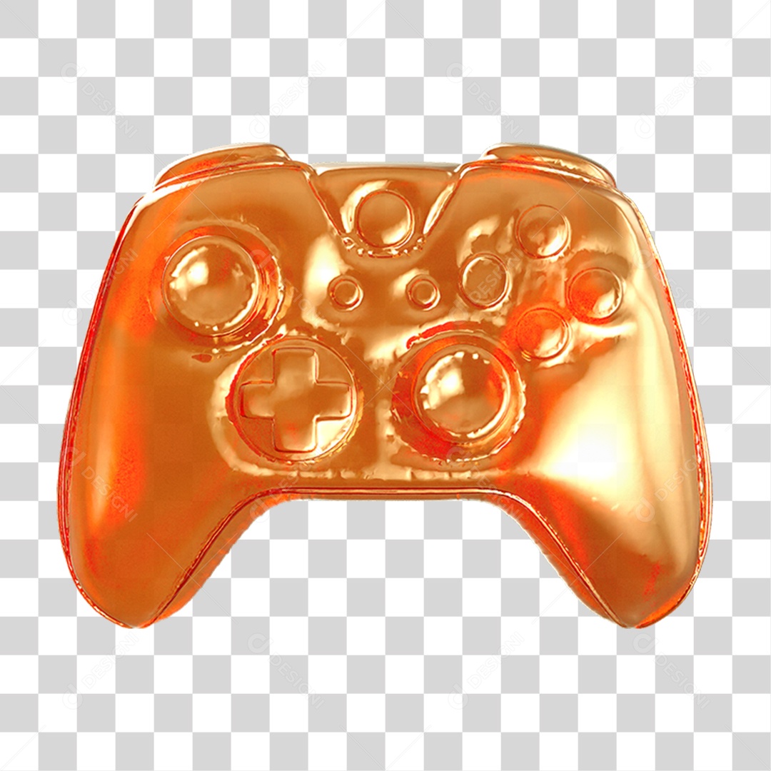 Ícone 3D Controle PNG Transparente