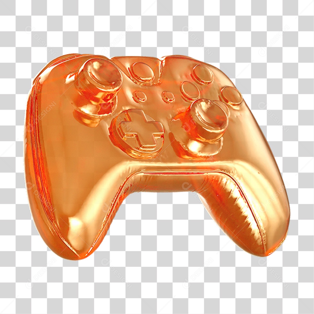 Ícone 3D Controle PNG Transparente