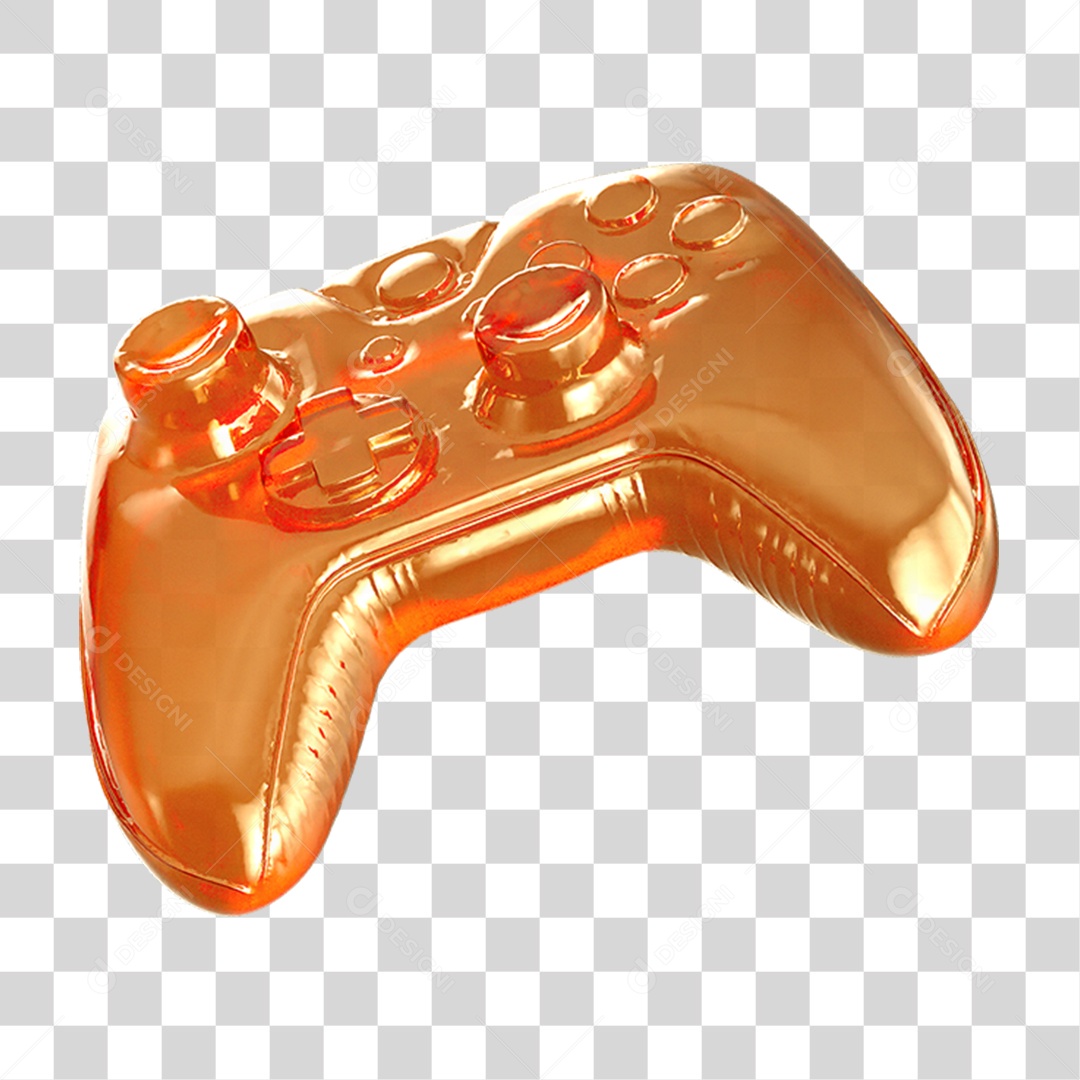 Ícone 3D Controle PNG Transparente