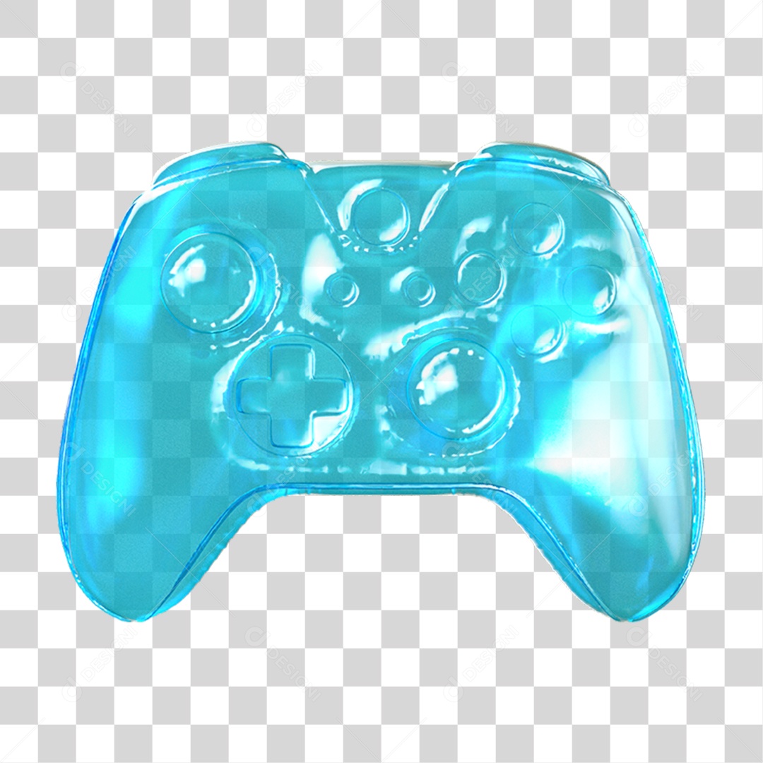 Ícone 3D Controle PNG Transparente