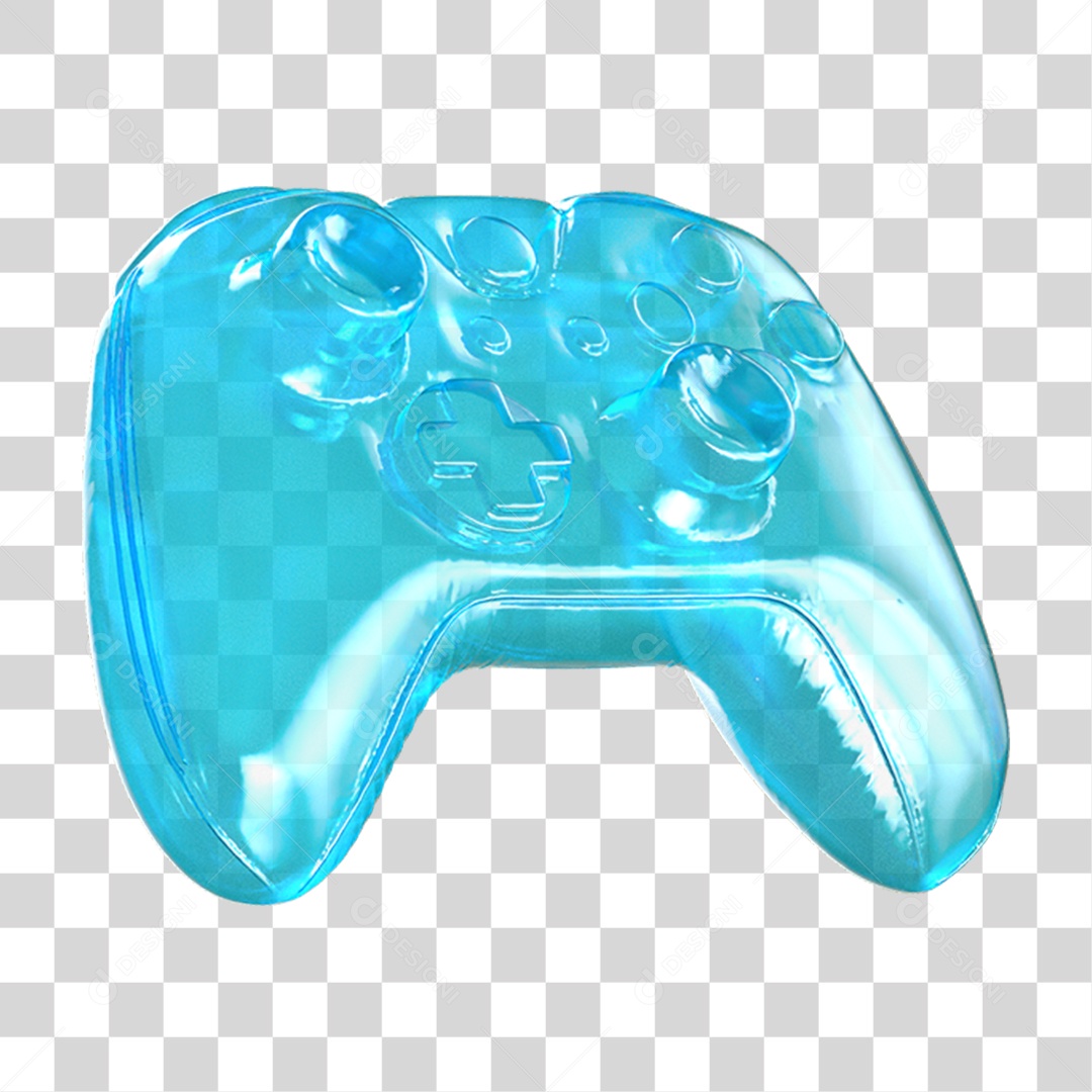 Ícone 3D Controle PNG Transparente