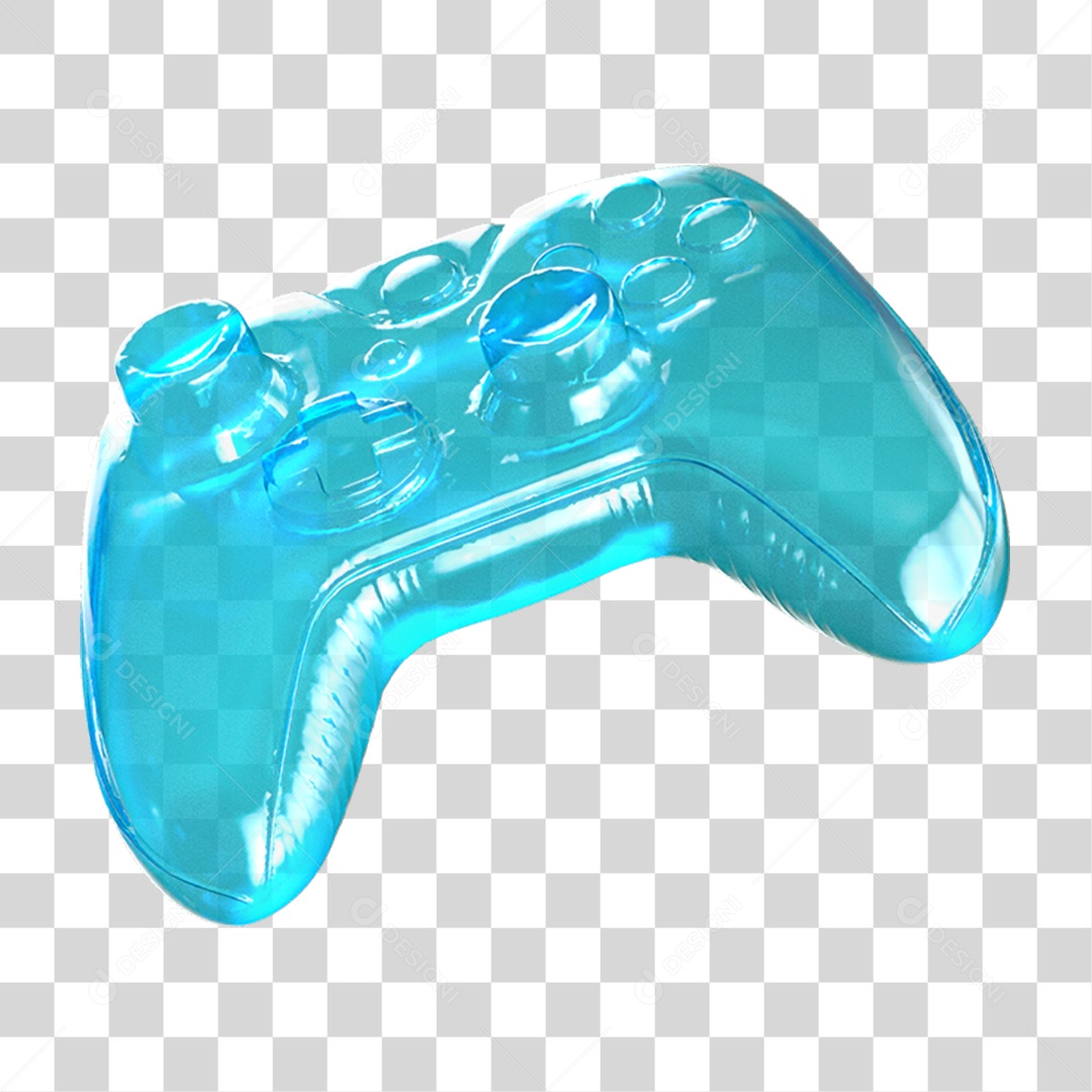Ícone 3D Controle PNG Transparente