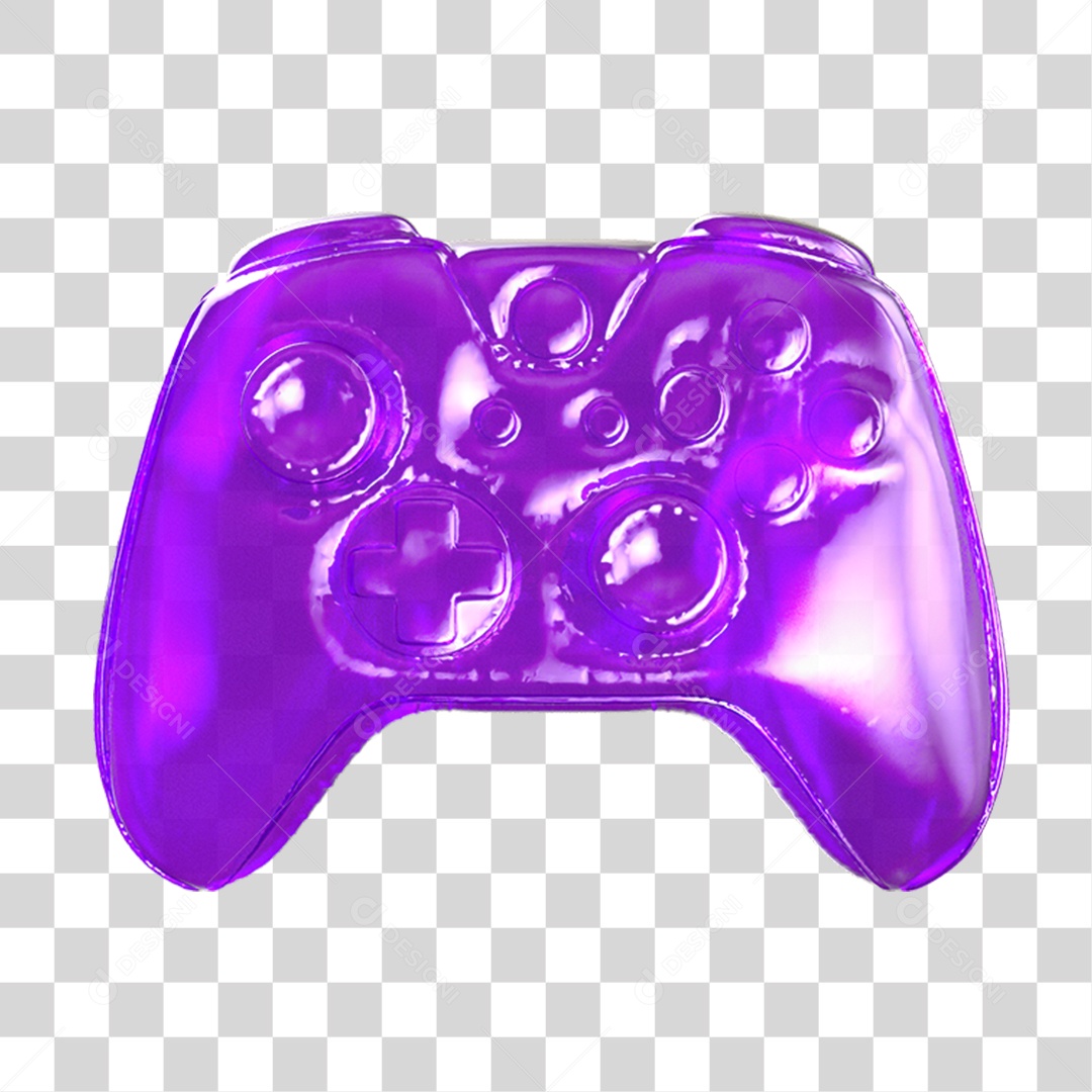 Ícone 3D Controle PNG Transparente