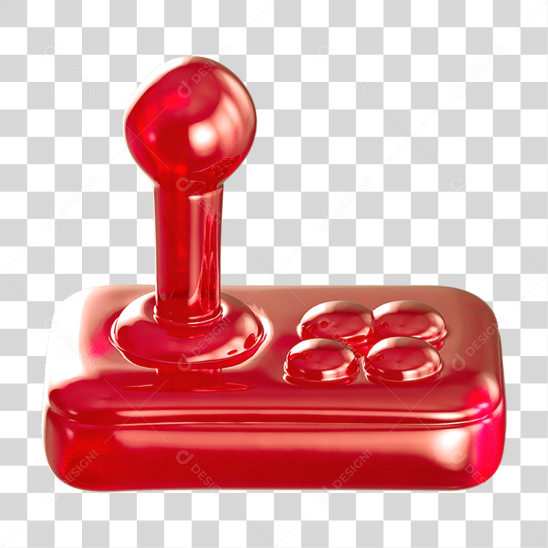 Ícone 3D Joystick Controle PNG Transparente