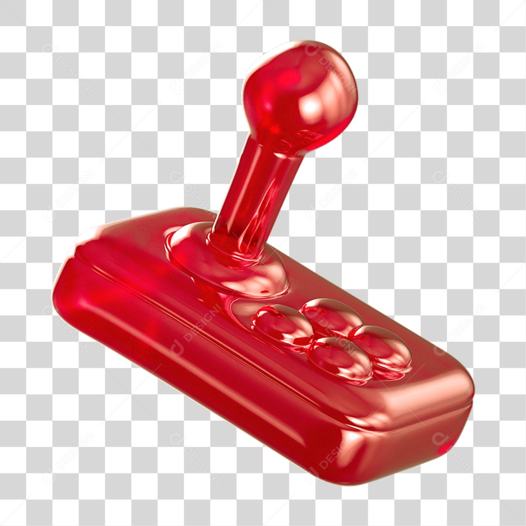 Ícone 3D Joystick Controle PNG Transparente