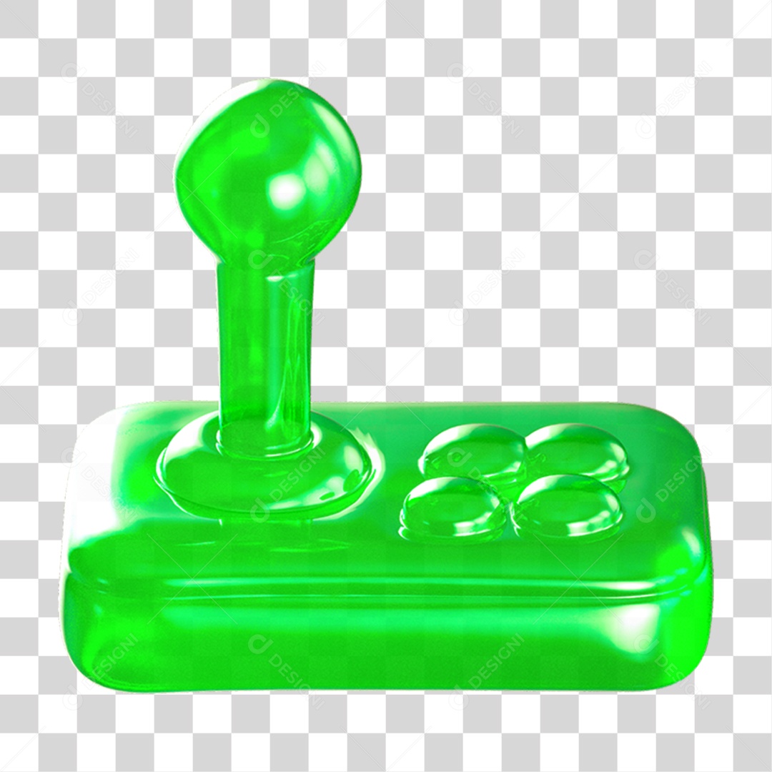 Ícone 3D Joystick Controle PNG Transparente