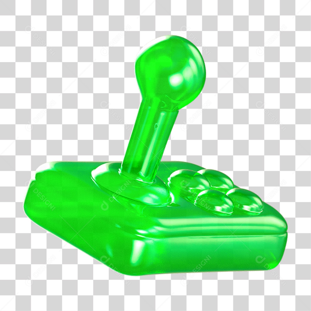 Ícone 3D Joystick Controle PNG Transparente