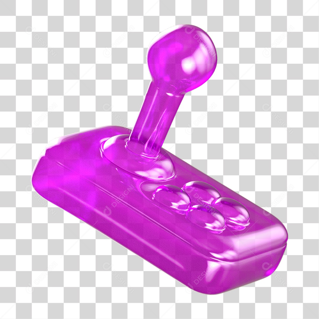 Ícone 3D Joystick Controle PNG Transparente
