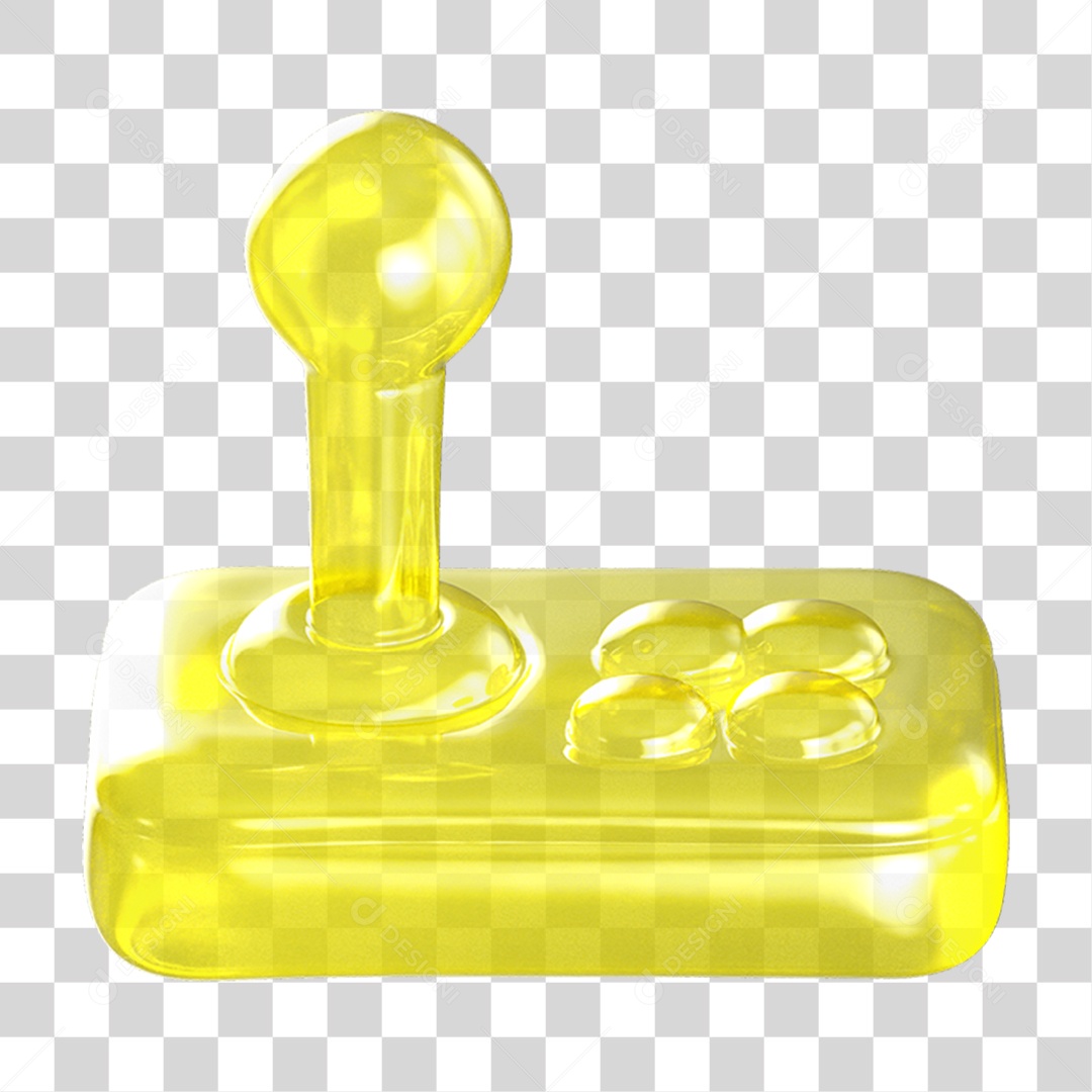 Ícone 3D Joystick Controle PNG Transparente