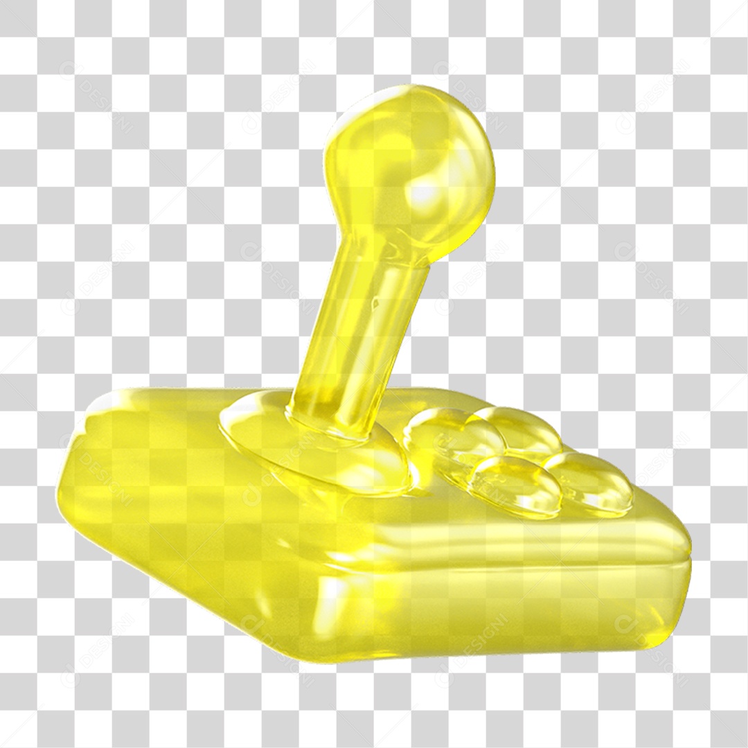 Ícone 3D Joystick Controle PNG Transparente