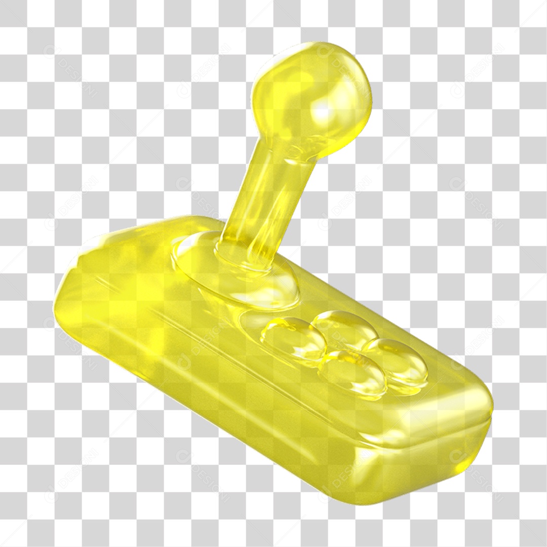 Ícone 3D Joystick Controle PNG Transparente