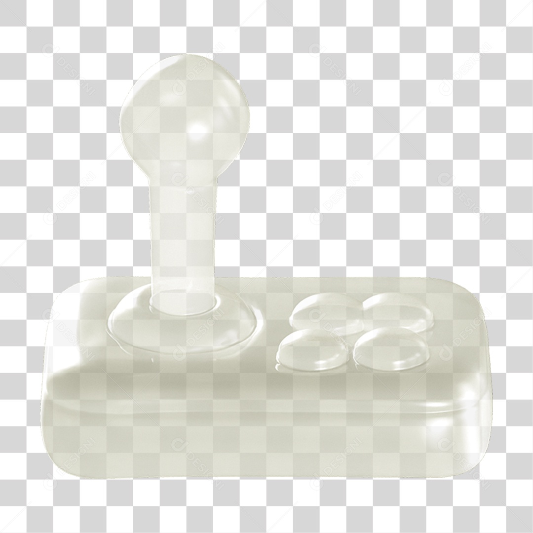 Ícone 3D Joystick Controle PNG Transparente