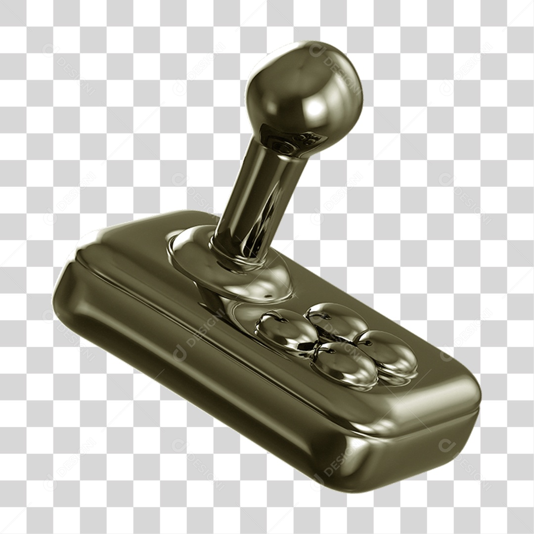Ícone 3D Joystick Controle PNG Transparente