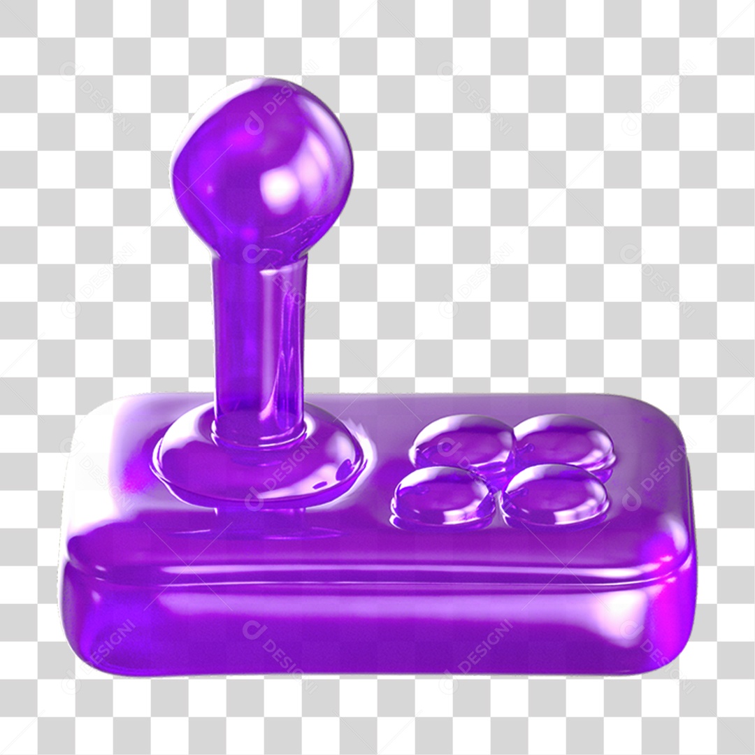 Ícone 3D Joystick Controle PNG Transparente