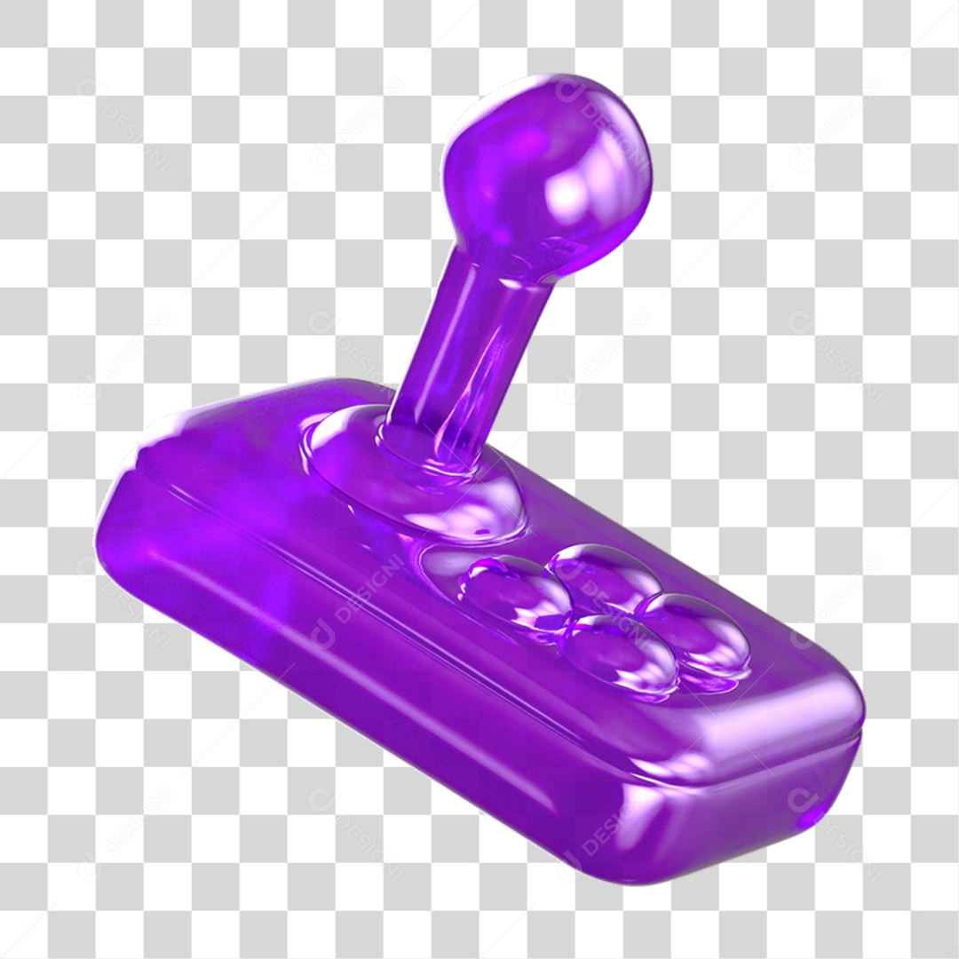 Ícone 3D Joystick Controle PNG Transparente