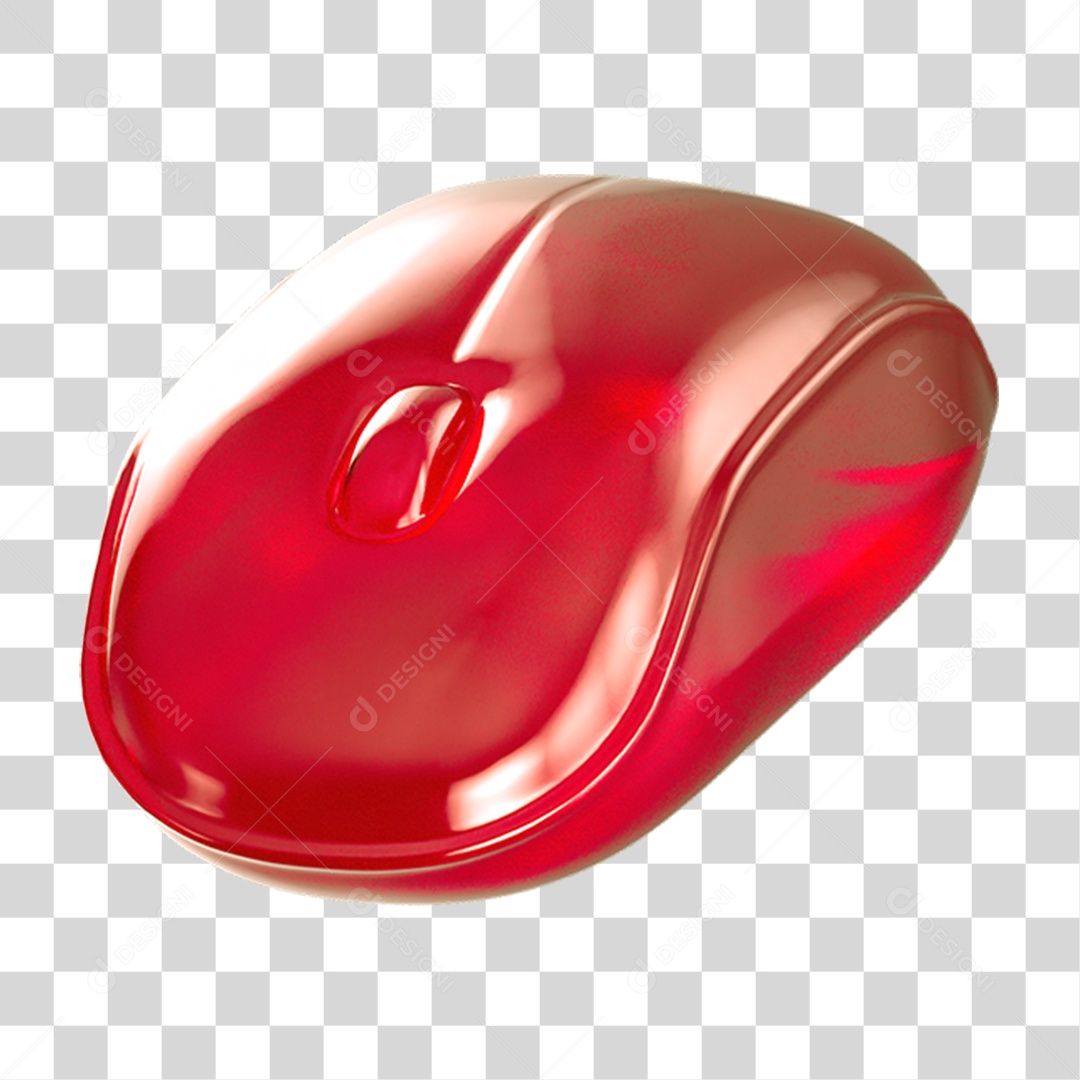Ícone 3D Mouse de Computador PNG Transparente