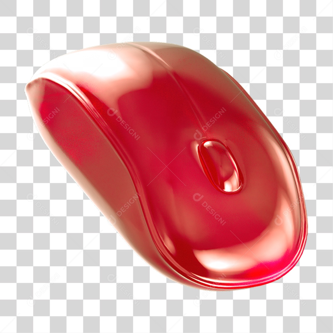 Ícone 3D Mouse de Computador PNG Transparente