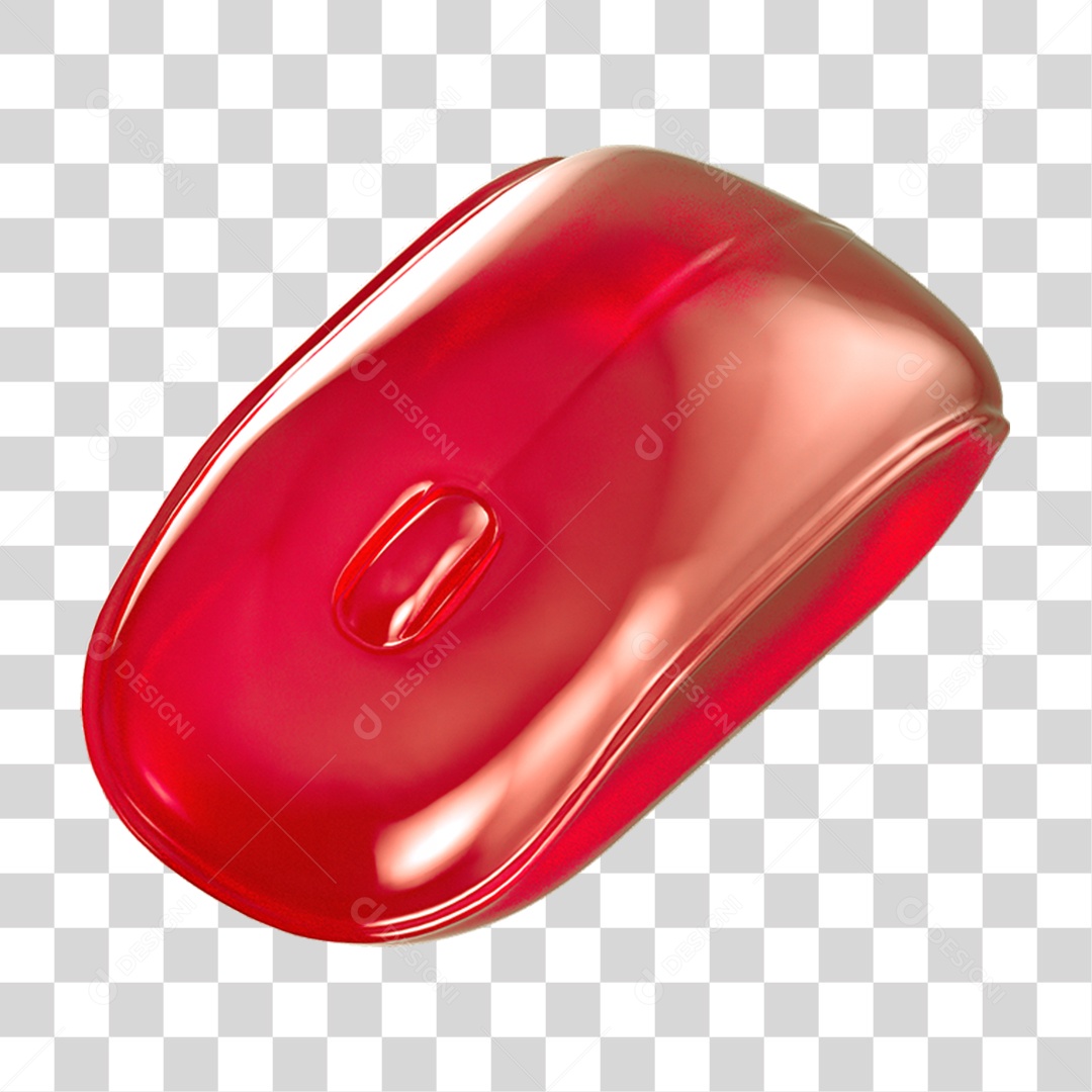 Ícone 3D Mouse de Computador PNG Transparente