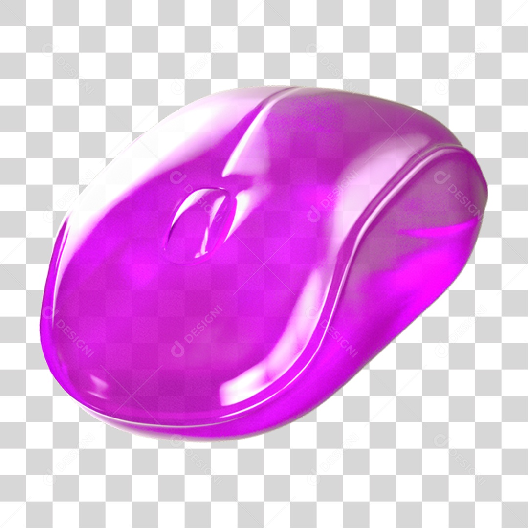 Ícone 3D Mouse de Computador PNG Transparente