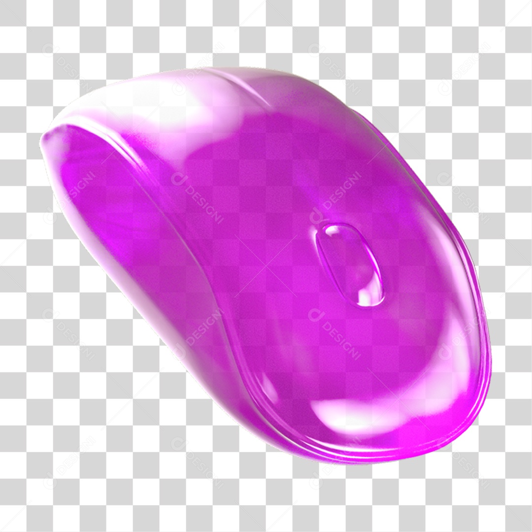 Ícone 3D Mouse de Computador PNG Transparente