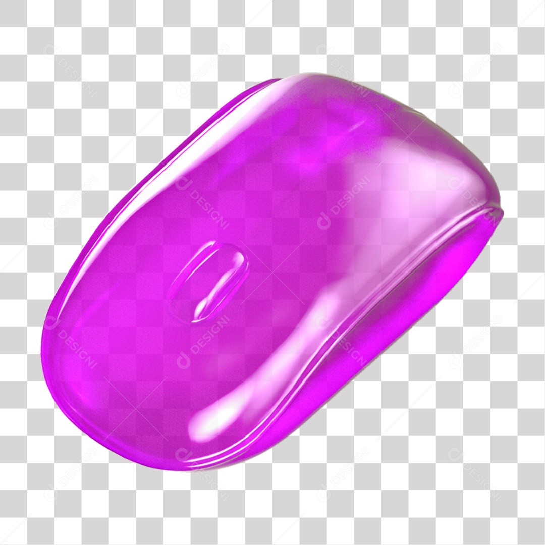 Ícone 3D Mouse de Computador PNG Transparente